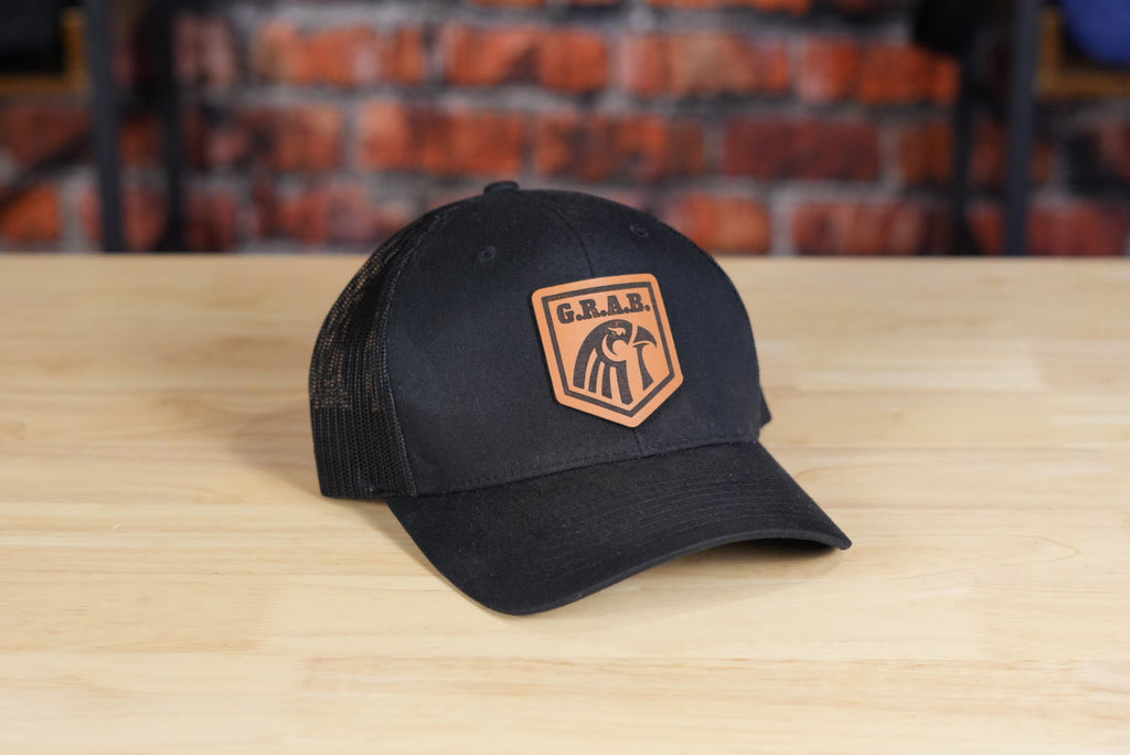 Leather Patch SnapBack Hat