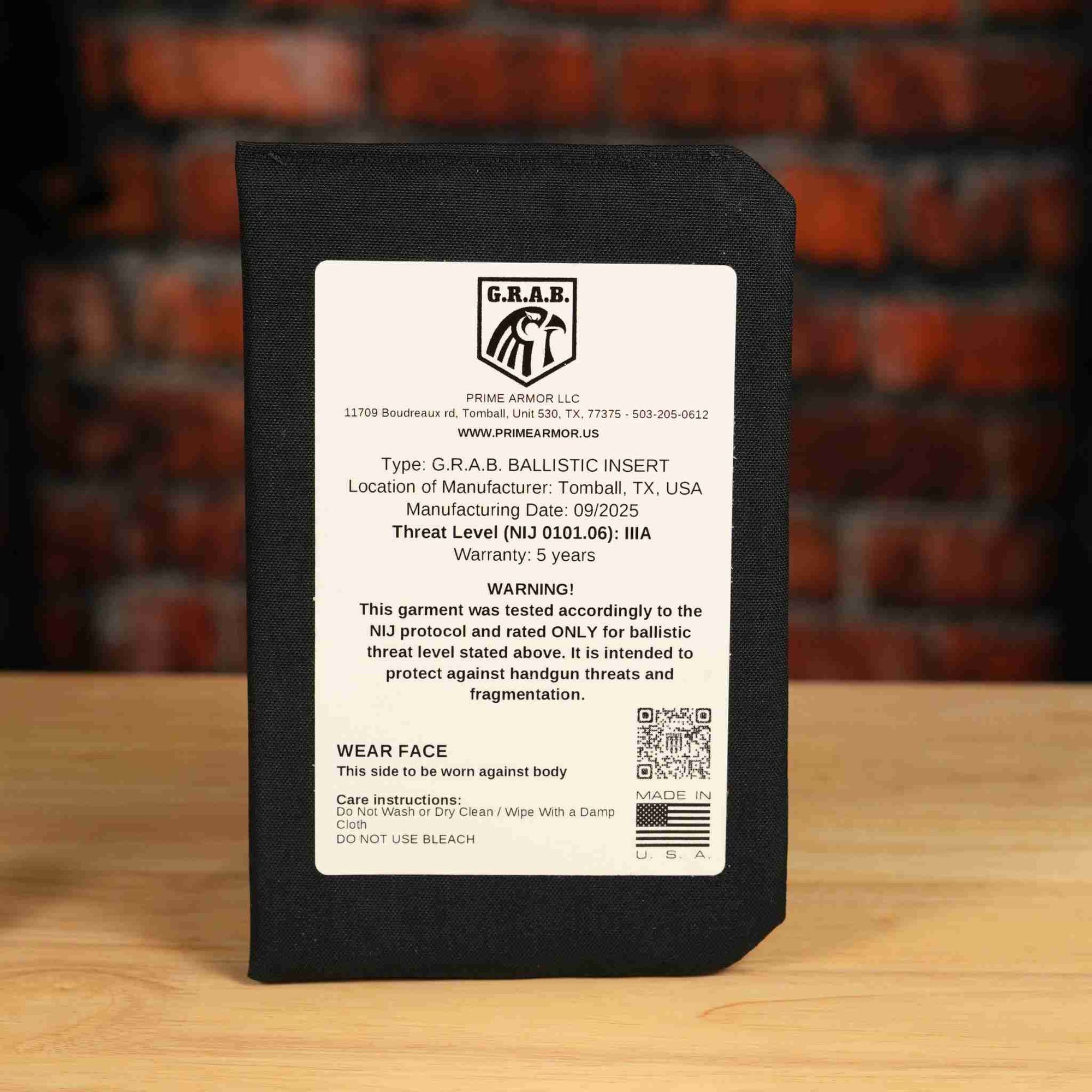 Gunslinger/Renegade Large IIIA Body Armor Insert