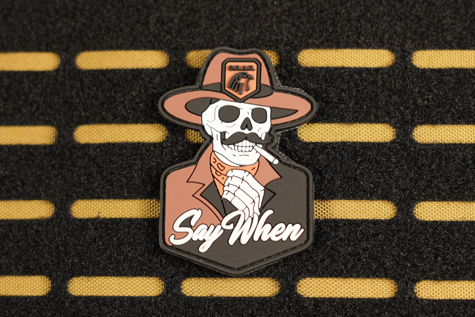 “Say When” Doc Holliday GRAB PVC Patch