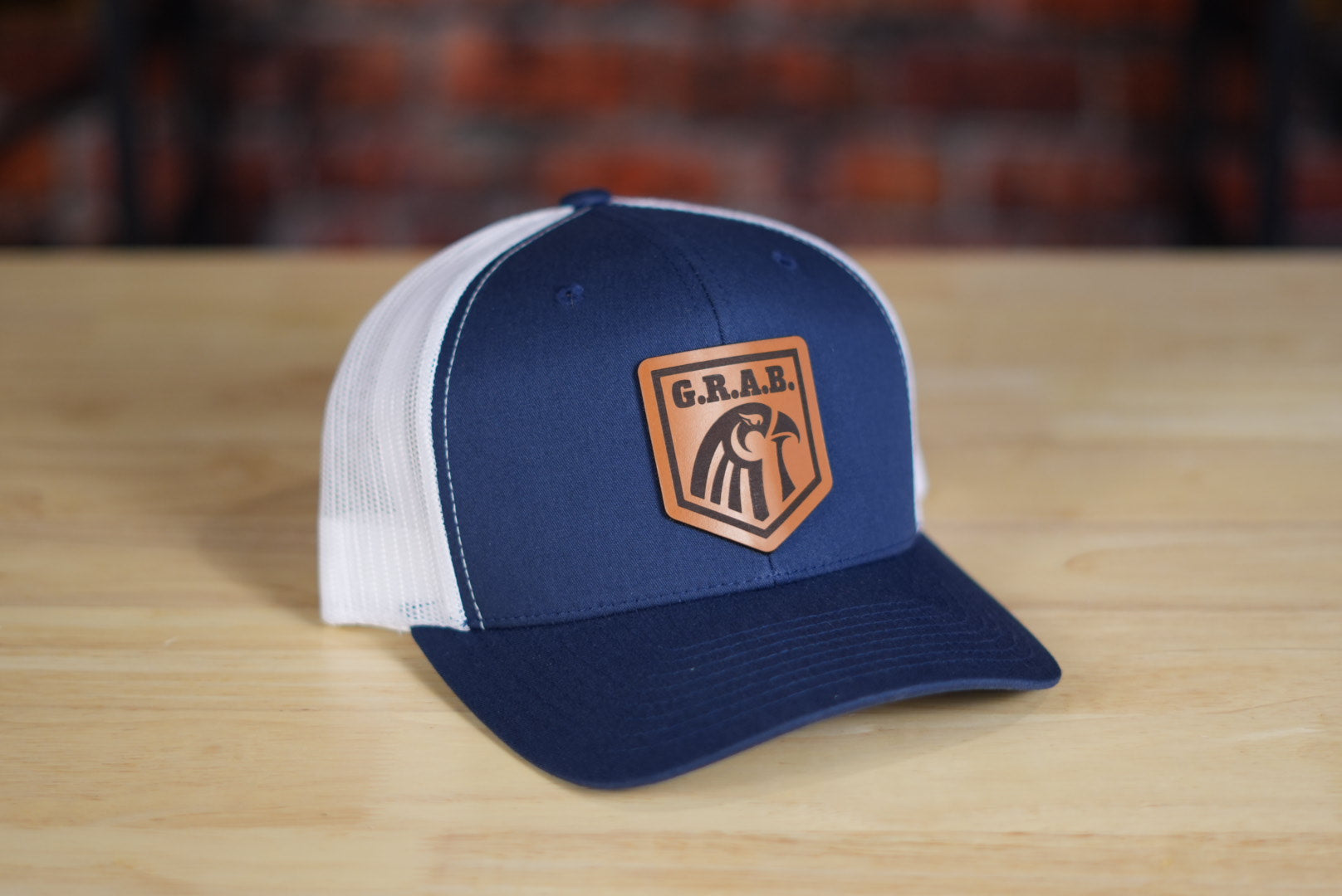 Leather Patch SnapBack Hat – Grab Bags