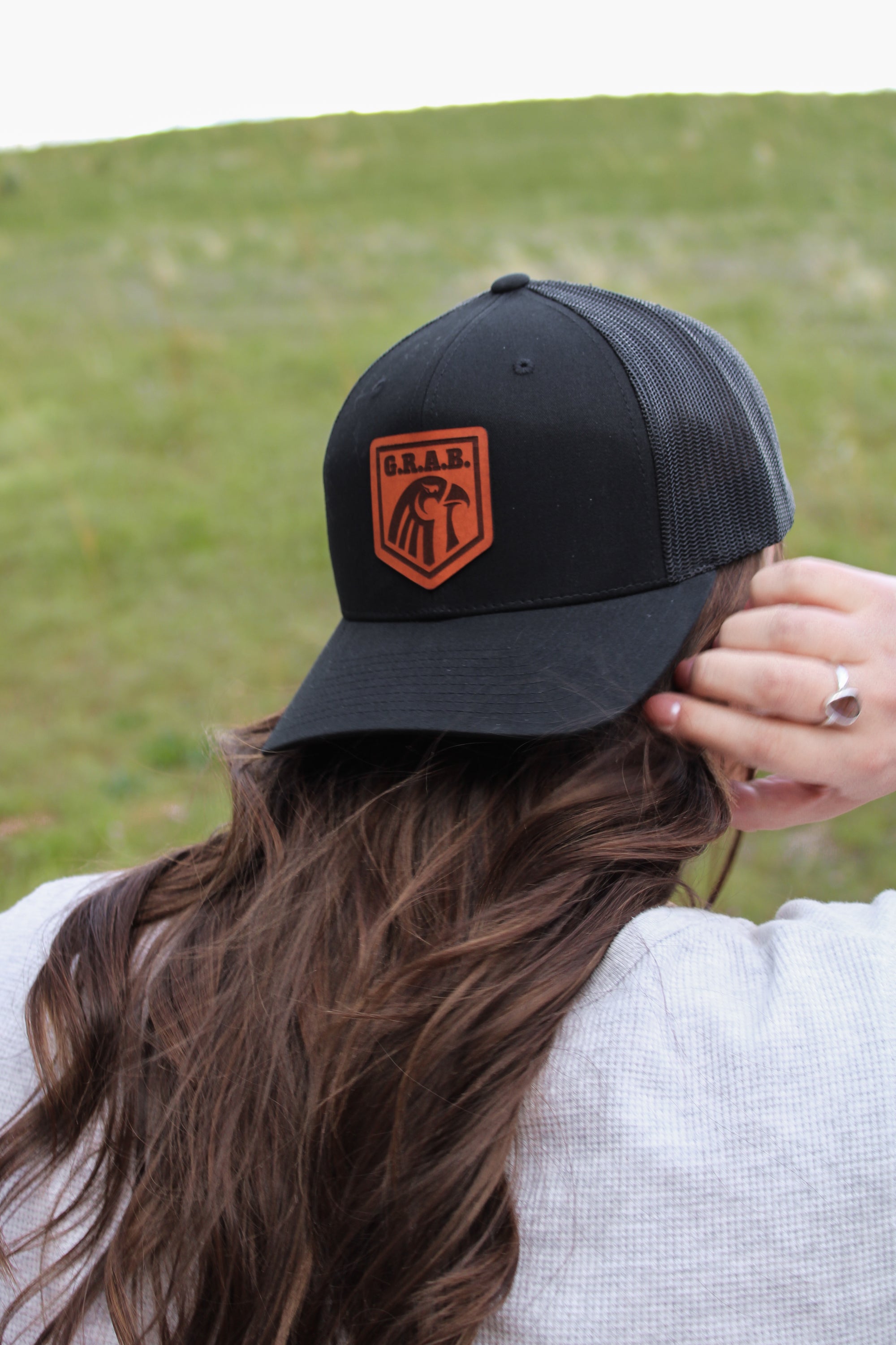 Leather Patch SnapBack Hat