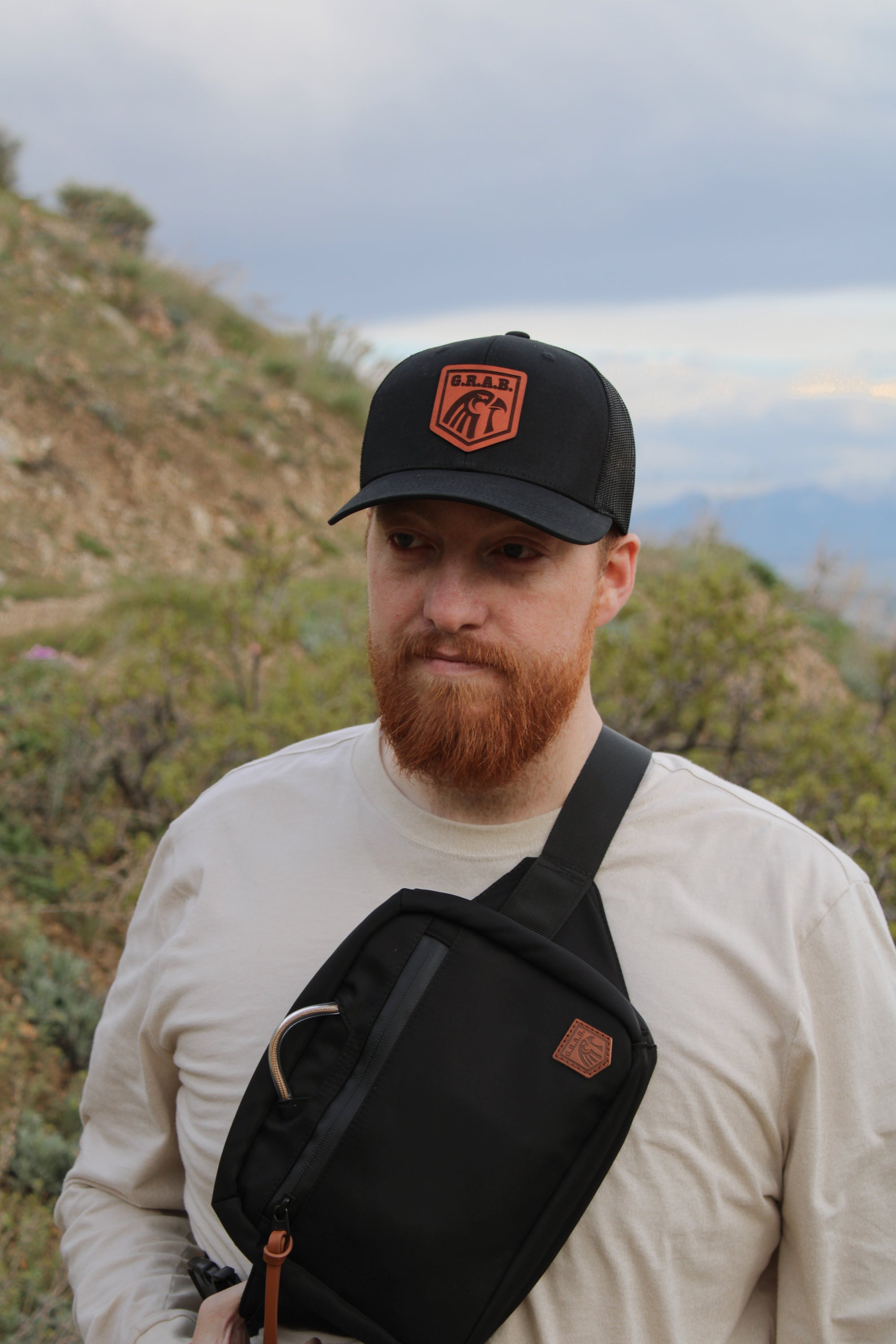 Leather Patch SnapBack Hat