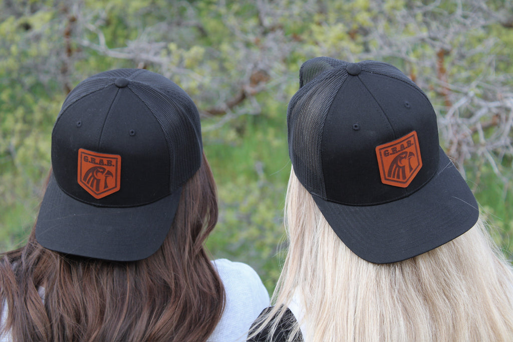 Leather Patch SnapBack Hat