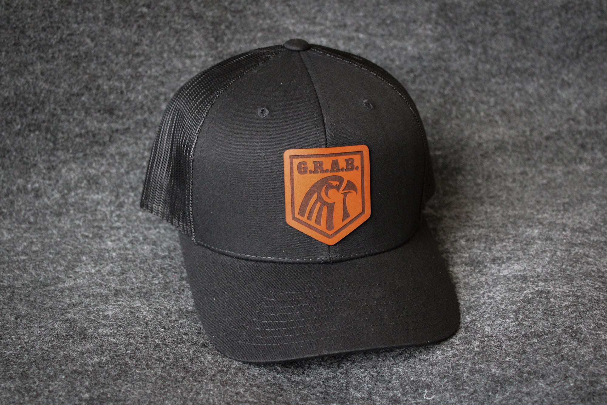 Leather Patch SnapBack Hat