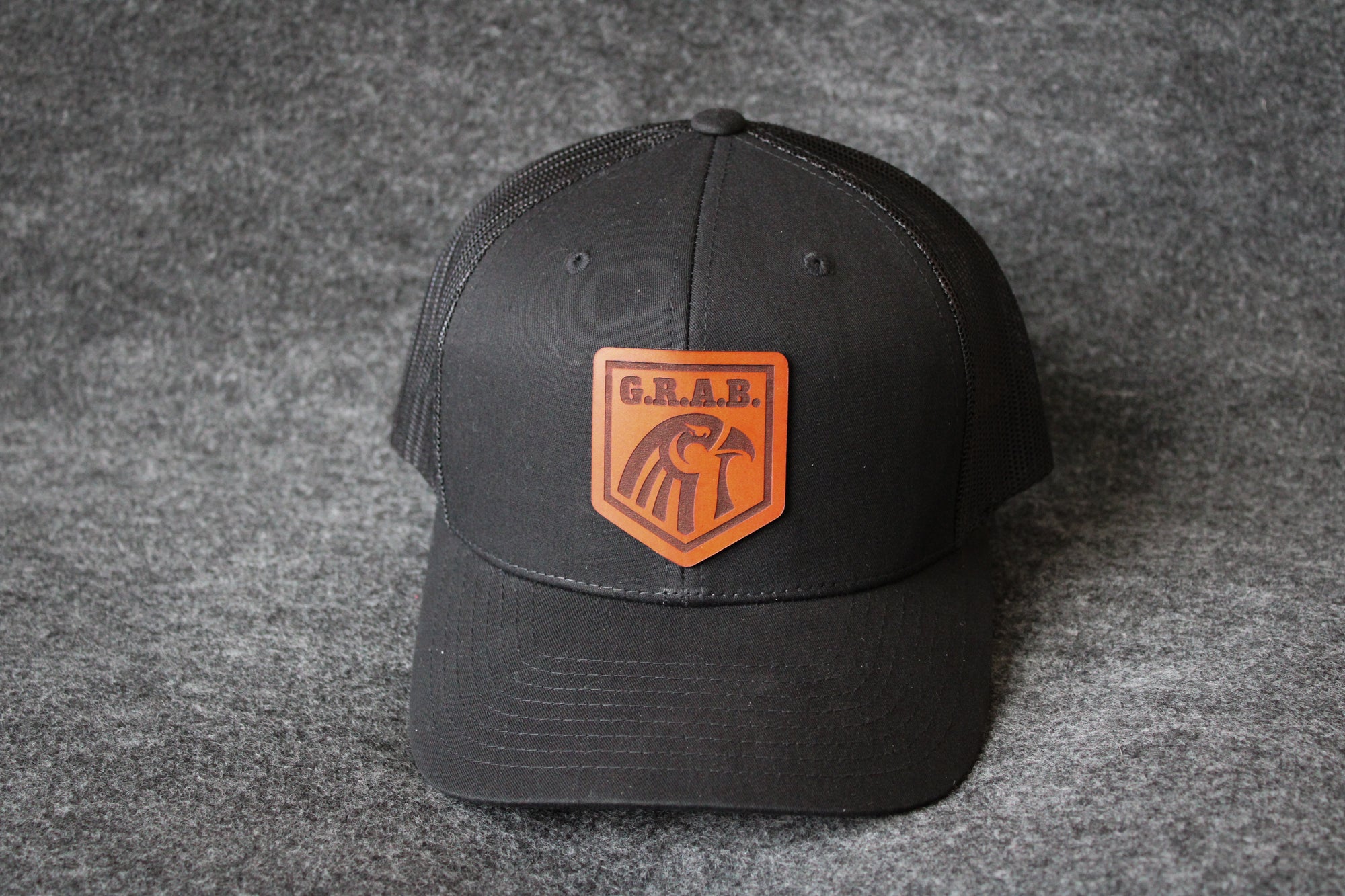 Leather Patch SnapBack Hat